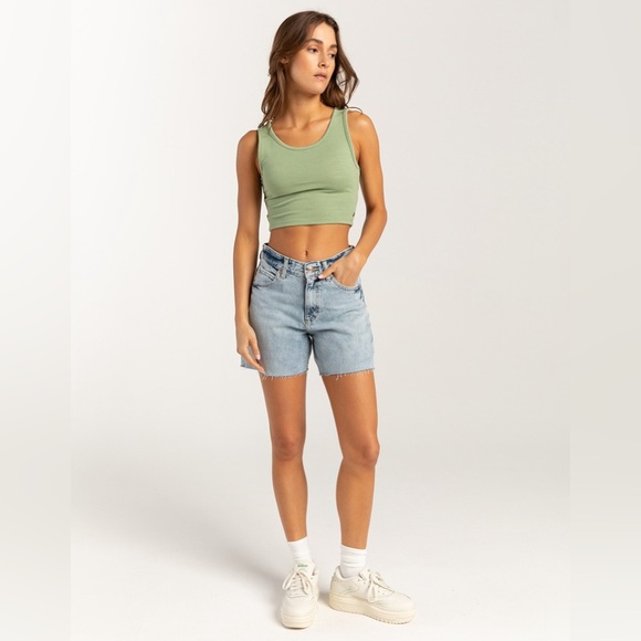 NWT - Roxy Good Keepsake Crop Top in Sage - Size S - Picture 4 of 4
